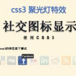 div css3样式表制作css3图片聚光灯特效
