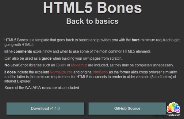 㿪HTML5վԭҳ - HTML5 Bones