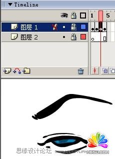 Flash制作卡通人物眨眼动画的方法,PS教程,思缘教程网